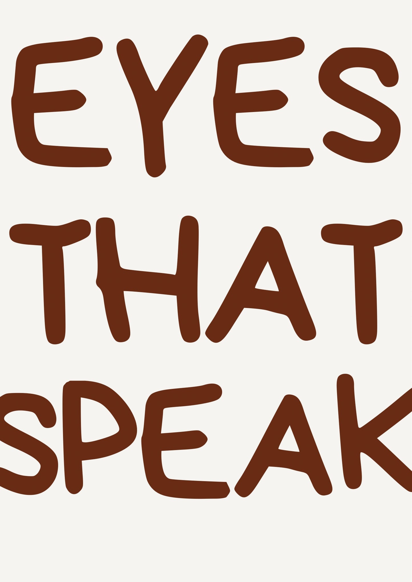 Eyes that speak