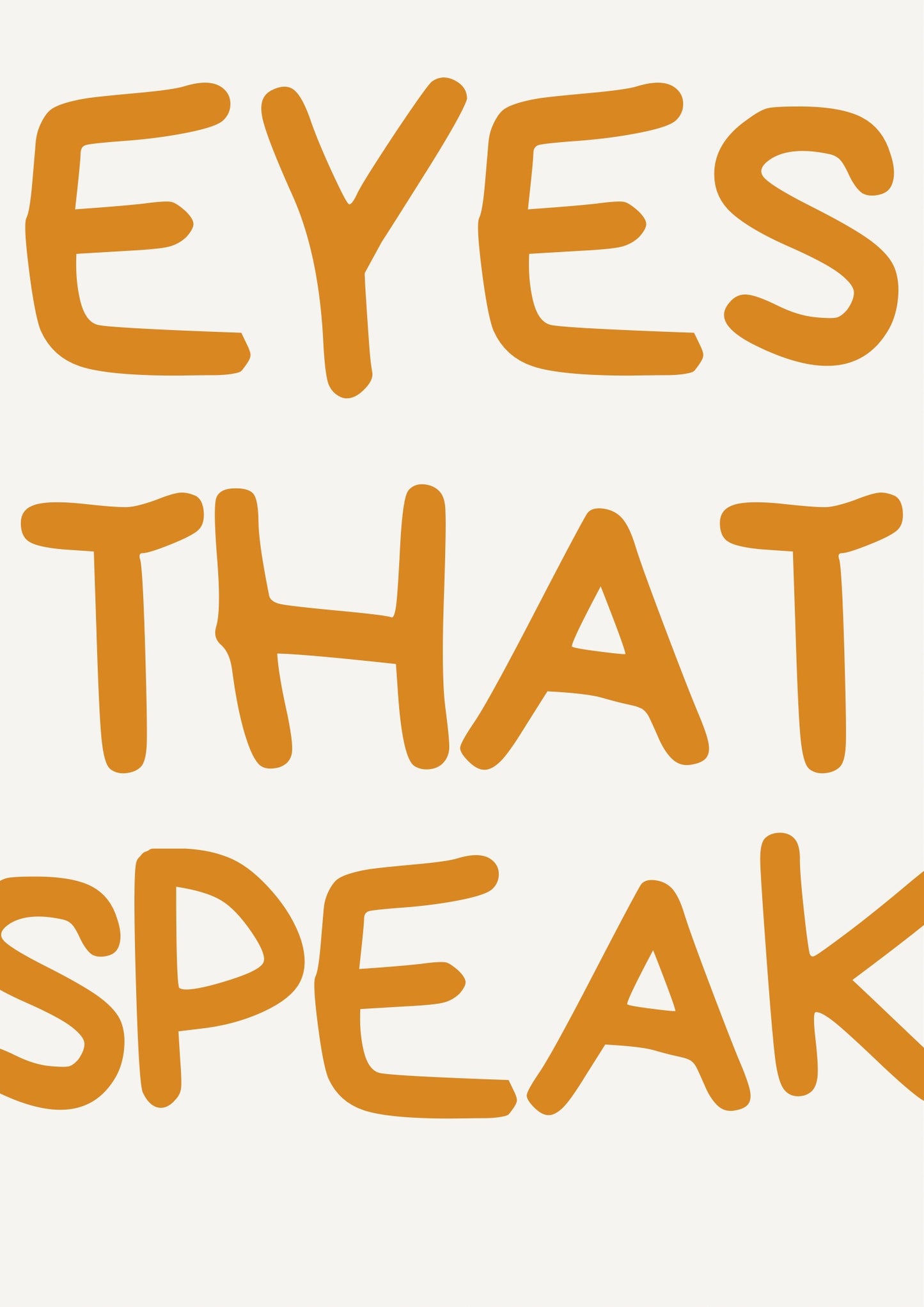 Eyes that speak