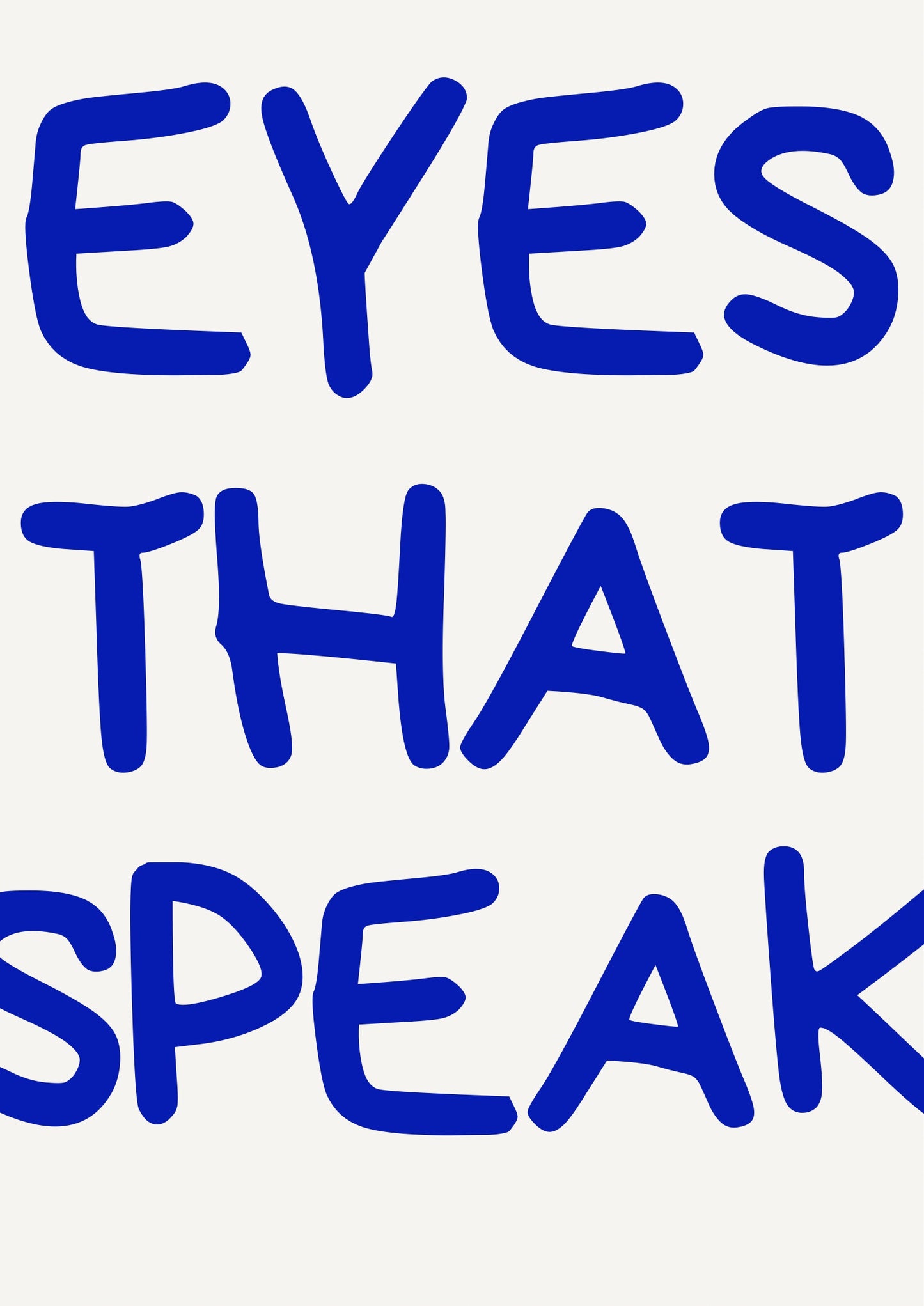 Eyes that speak