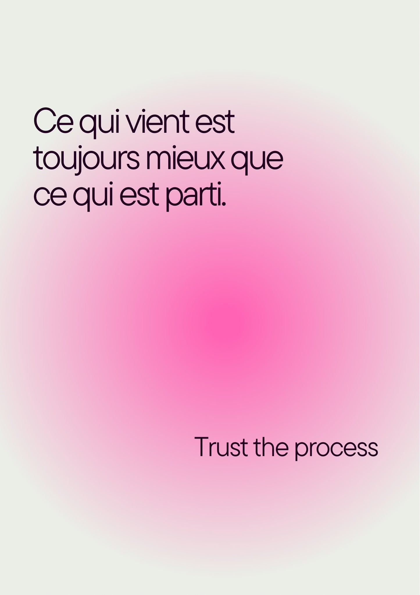 Trust the process