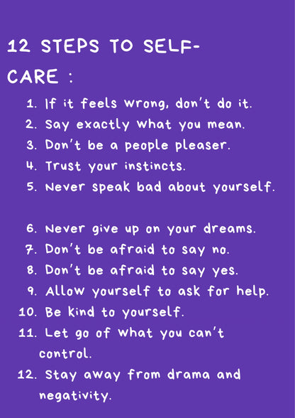 12 steps to self-care