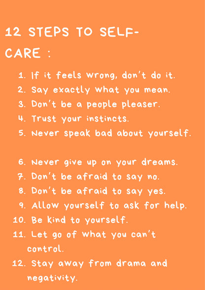 12 steps to self-care