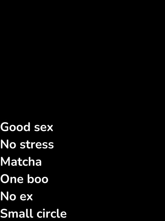 Good sex, no stress